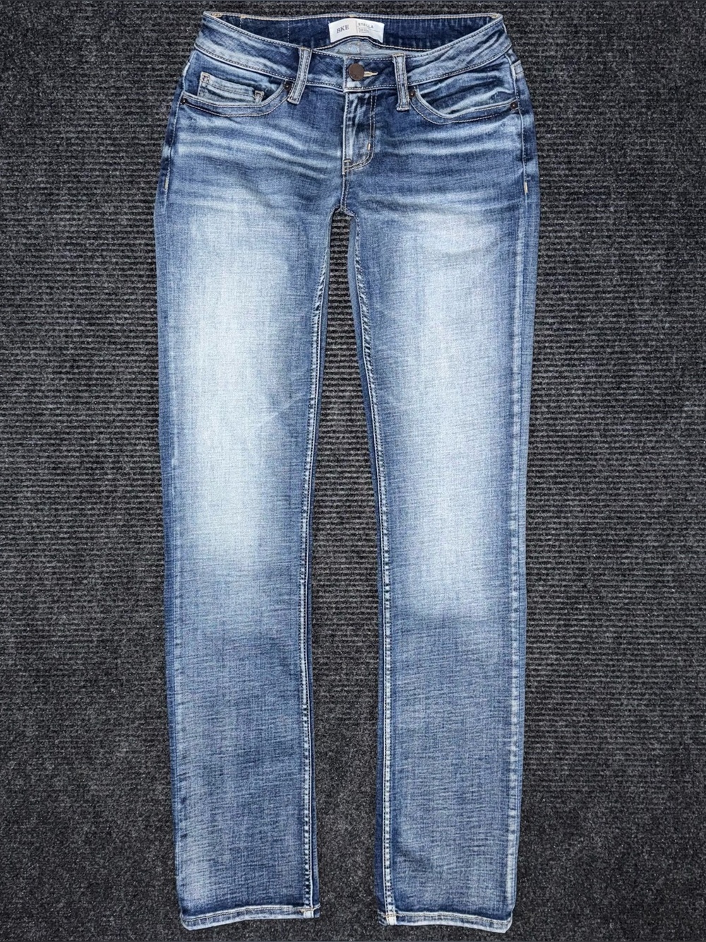 Buckle BKE Stella Slim Fit Low Rise Straight Stretch Jeans Sz 26 x 33 ABK1432